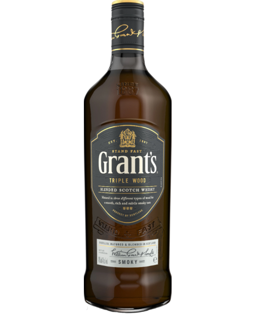 William Grant's Smoky Triple Wood Blended Scotch Whiskey 1L