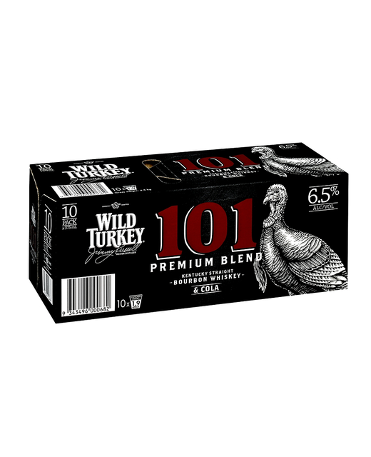 Wild Turkey 101 & Cola 6.5% 10pk cans