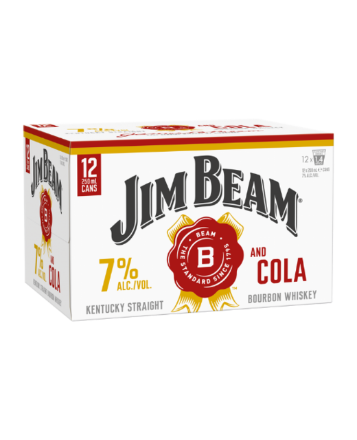 Jim Beam Gold & Cola 7% 12pk cans