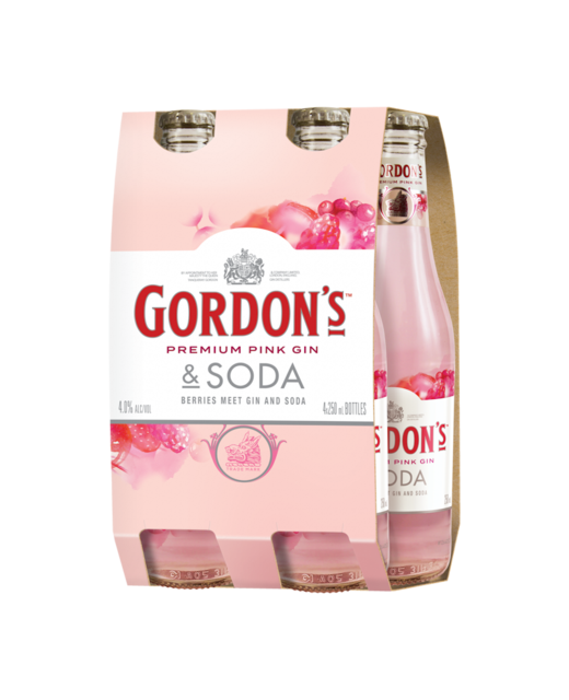Gordon's Pink Gin 4pk BTL