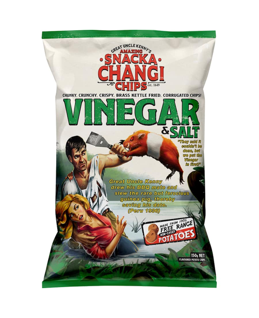 SnackaChangi Chips Vinegar & Salt 150g