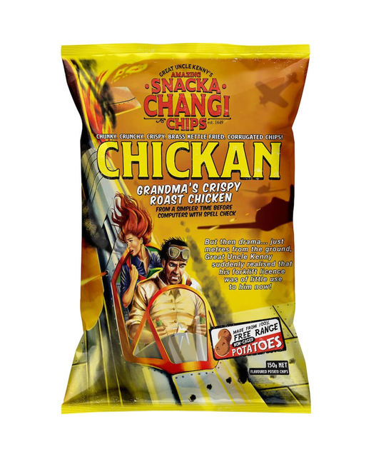 SnackaChangi Chips Chickan 150g