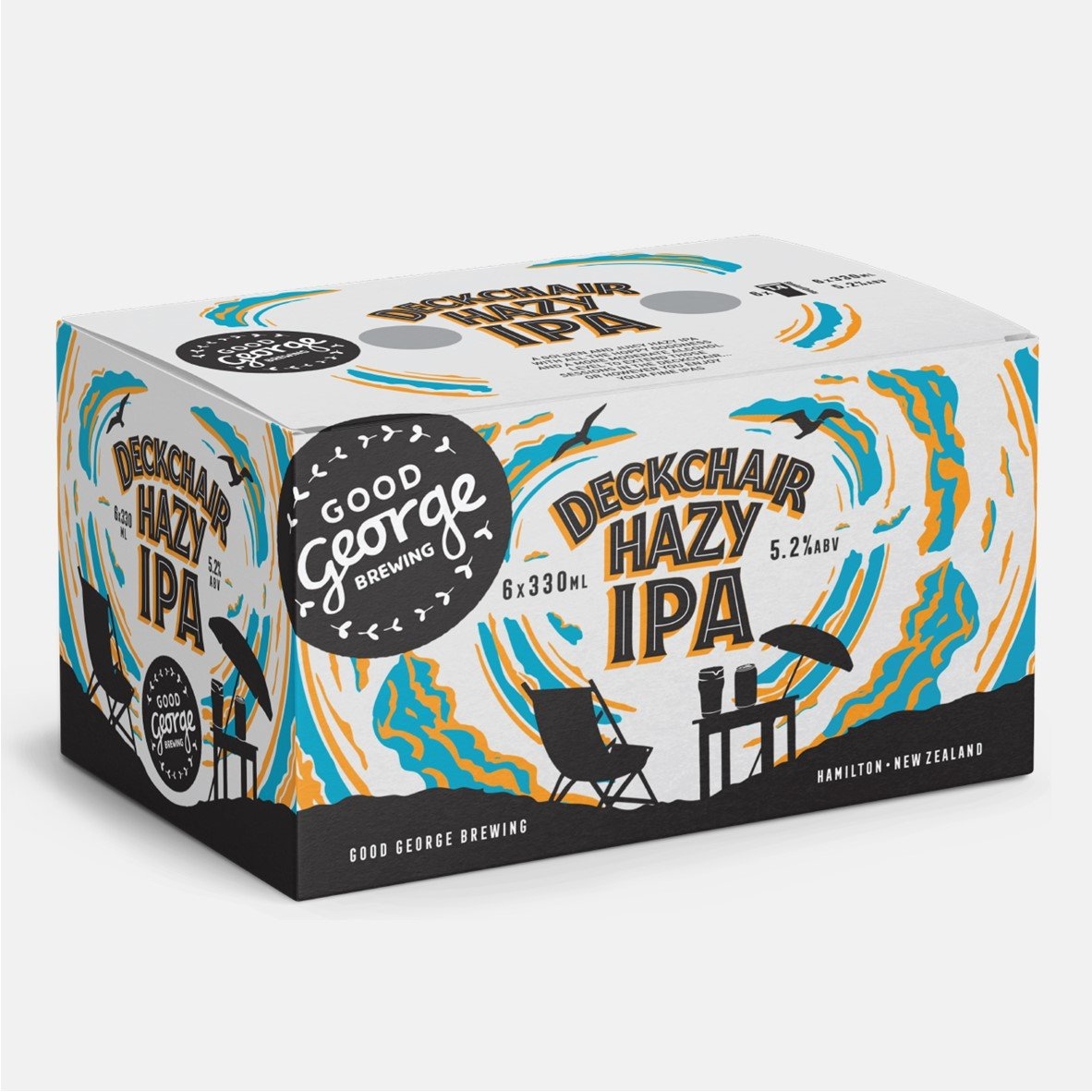 Good George Deckchair Hazy IPA 6pk cans - Beer-Craft : Waipu Liquor ...