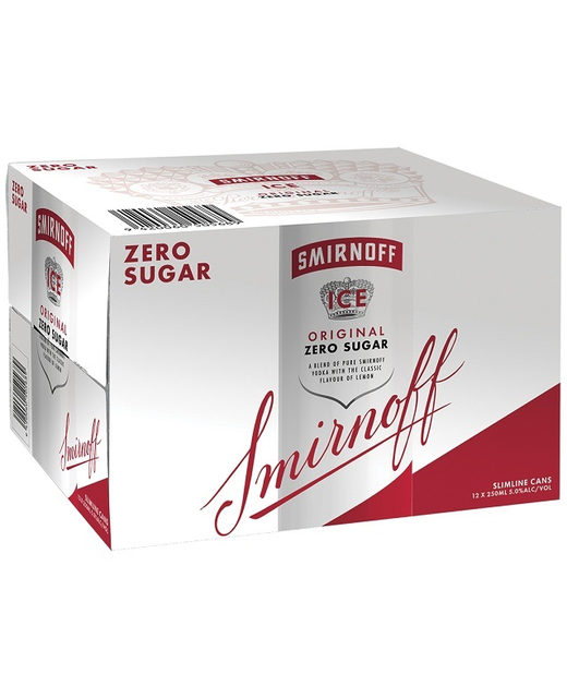Smirnoff Ice 5% Zero Sugar 12pk cans