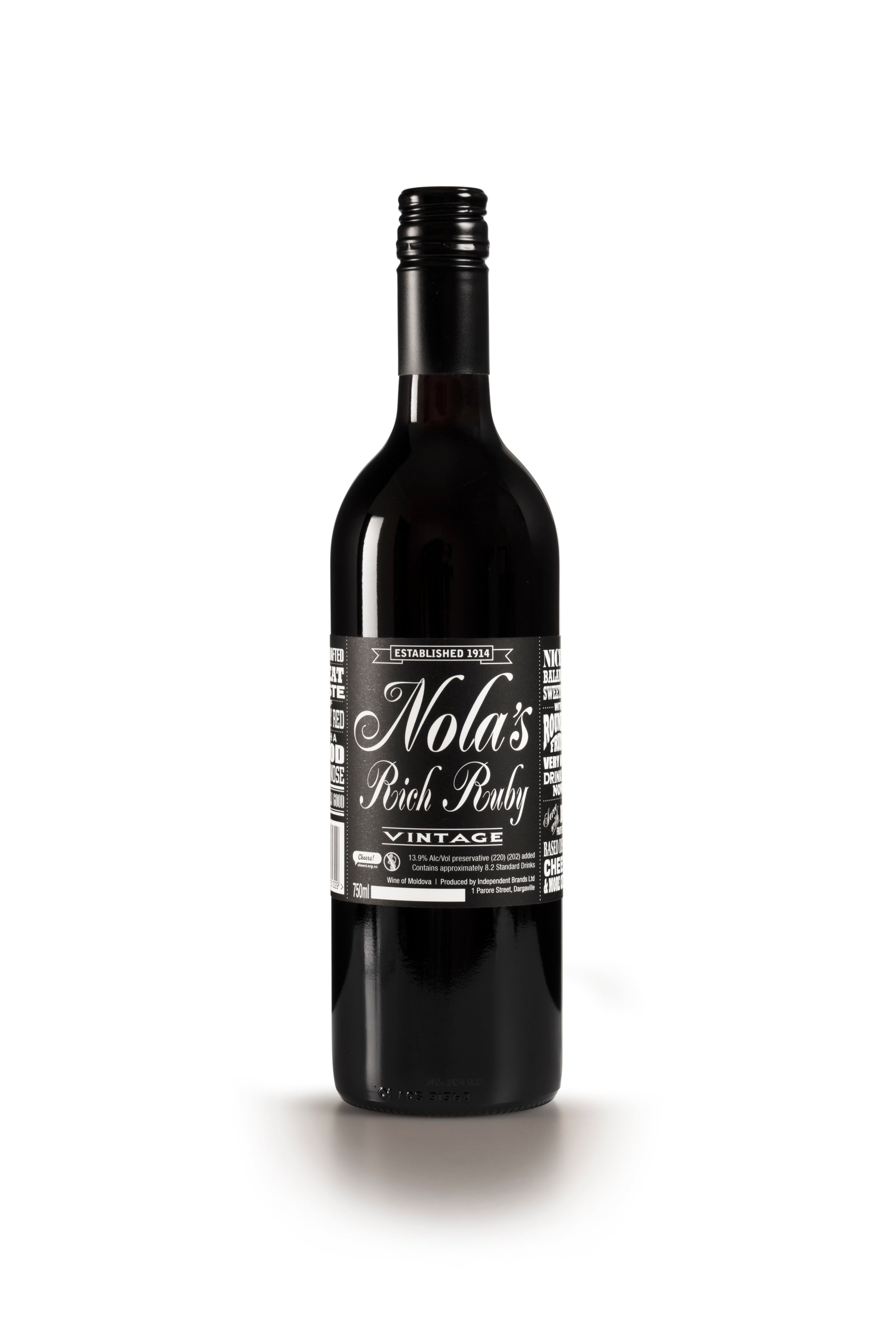 Nolas Rich Ruby 750ml - Wine - Red-Fortified - Ports / Sherries : Waipu Liquor Centre