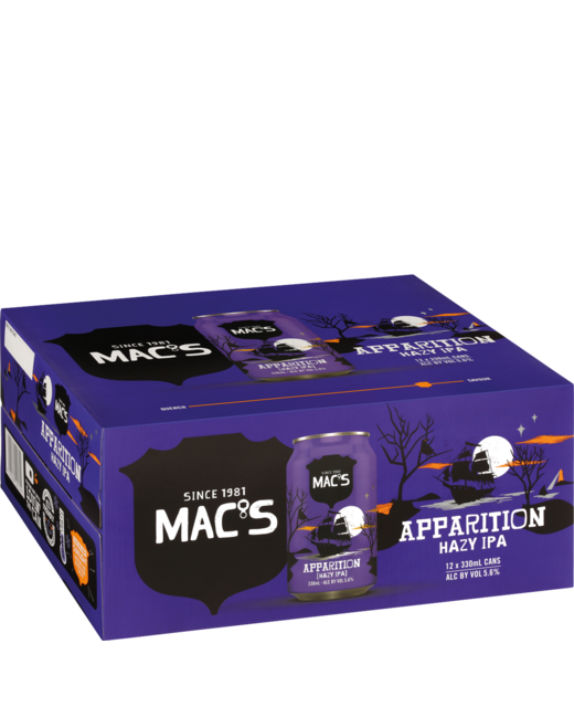 Mac's Apparition Hazy IPA 330ml 12pk cans