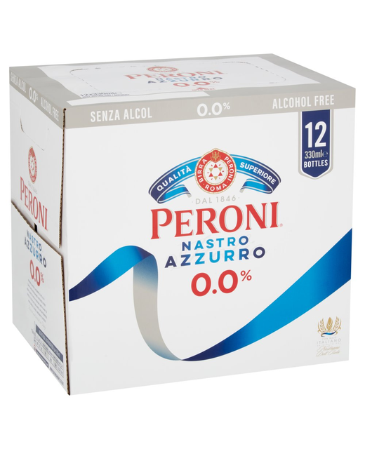 Peroni Nastro Azzurro 0.0% 12pk BTL