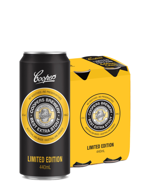 Coopers Best Extra Stout Limited Edition 440ml 4pk cans