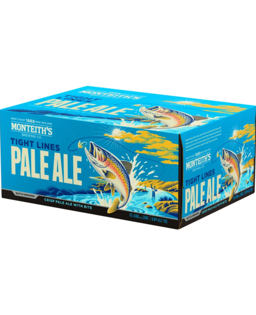 Monteith's Tight Lines Pale Ale 12pk cans