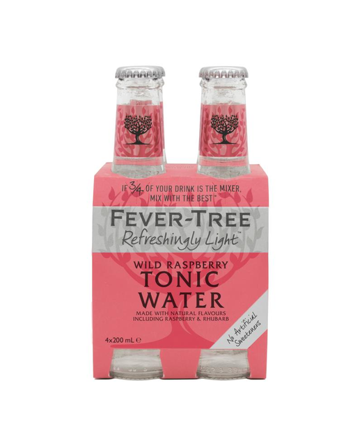 Fever-Tree Light Wild Raspberry Tonic Water 200ml 4pk BTL