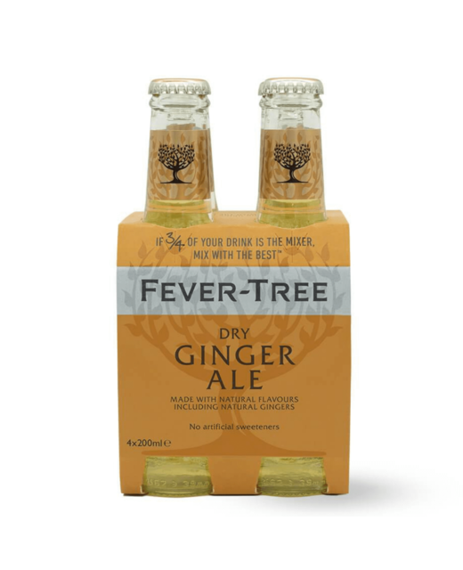 Fever-Tree Dry Ginger Ale 200ml 4pk BTL