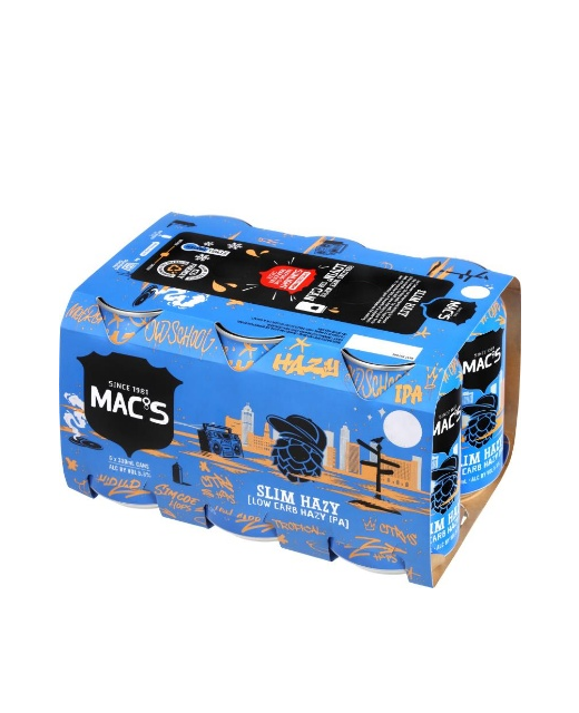 Mac's Slim Hazy Low Carb Hazy IPA 6pk cans