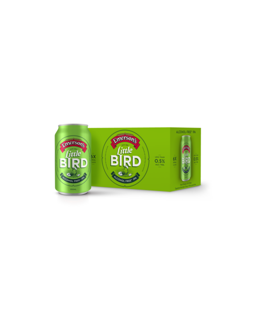 Emerson's Little Bird Alcohol Free IPA 330ml 6pk cans