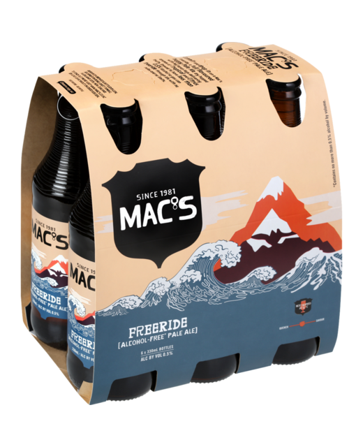 Mac's Freeride Alcohol Free Pale Ale 330ml 6pk BTL