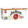Jim Beam Gold & Cola 7% 250ml 18pk cans