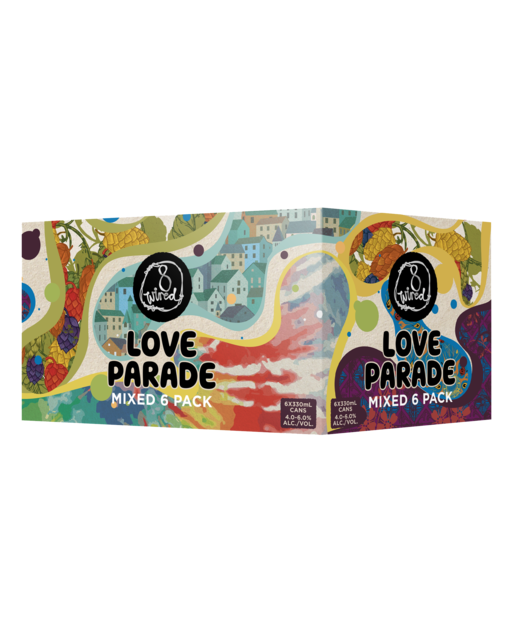 8 Wired Love Parade Mix 6pk cans