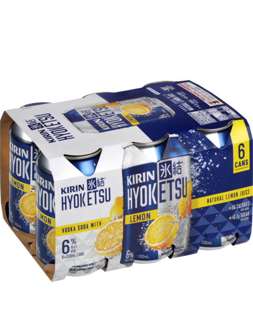 Kirin Hyoketsu Vodka Soda w Lemon 6pk cans