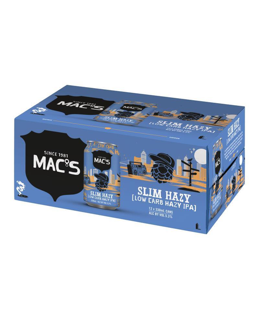 Mac's Slim Hazy Low Carb Hazy IPA 12pk cans