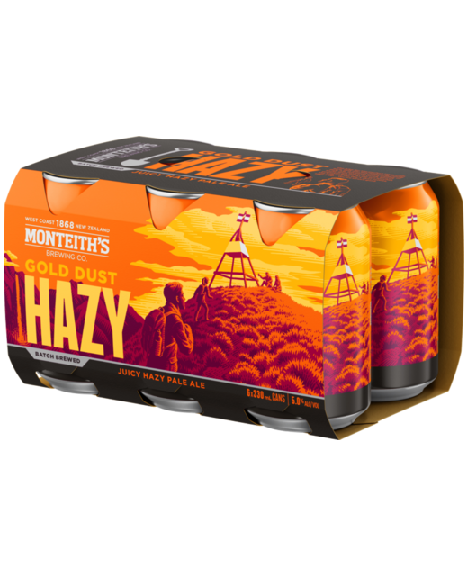 Monteith's Gold Dust Hazy Pale Ale 6pk cans