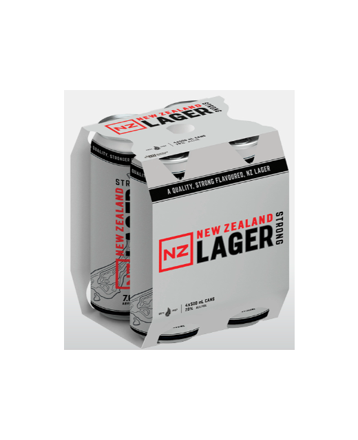 NZ Strong lager 500ml cans 