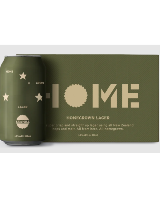 Sawmill Homegrown Lager 6pk cans
