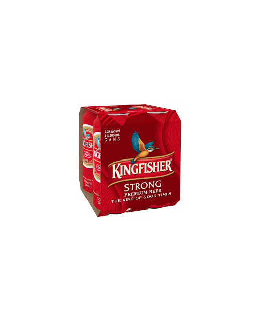 Kingfisher Strong 500ml 4pk cans