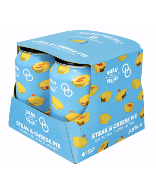 Garage Project Steak & Cheese Pie Double Dry Hopped Hazy IPA 4pk cans 