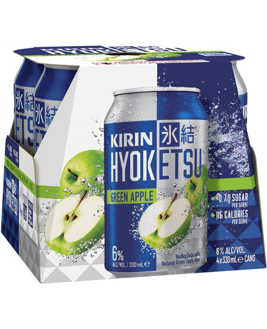 Kirin Hyoketsu Green Apple 6pk cans