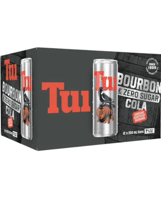Tui Bourbon & Zero Sugar Cola 12pk cans