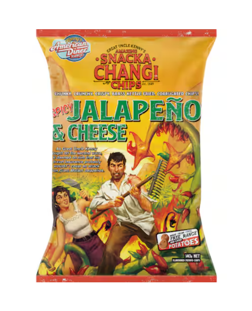 Snackachangi Spicy Jalapeno & Cheese 140g