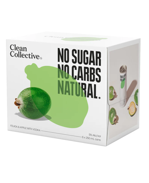 Clean Collective Feijoa & Apple w Vodka 6pk cans