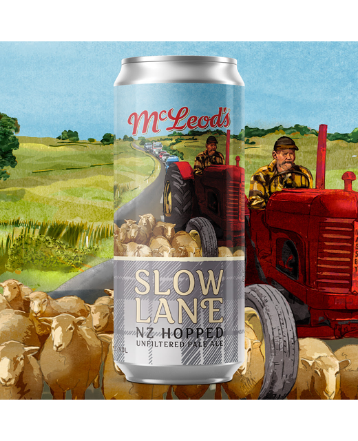 McLeod's Slow Lane NZ Hopped Unfiltered Pale Ale 440ml