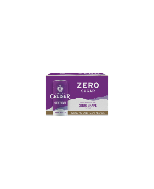 Cruiser Zero Sugar Sour Grape 12pk can