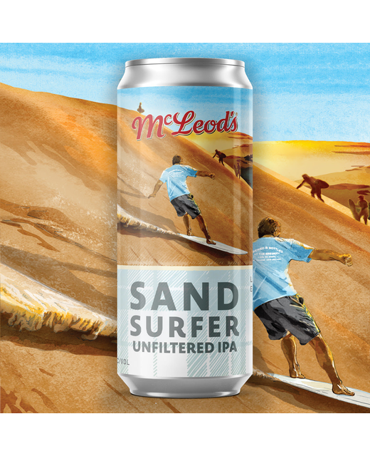 McLeods Sand Surfer Unfiltered IPA 440ml