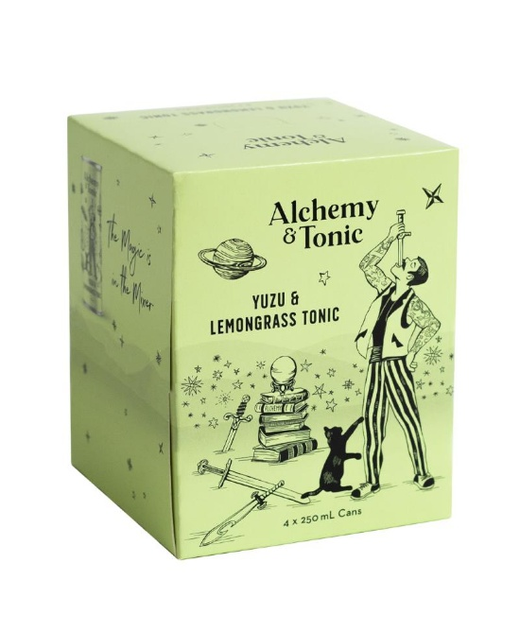 Alchemy & Tonic Yuzu & Lemongrass Tonic 4pk cans