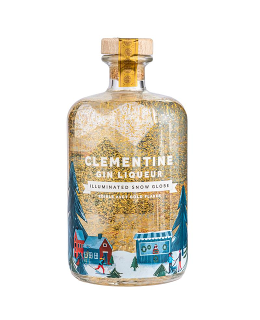Clementine Gin Liqueur Illuminated Snow Globe 700ml