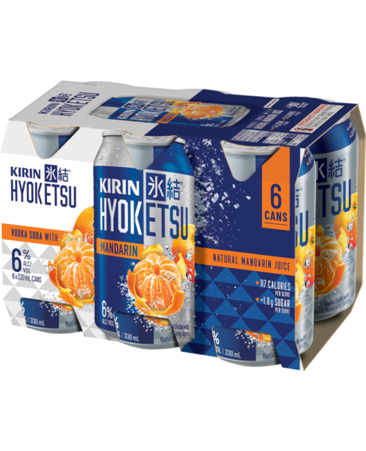 Kirin Hyoketsu Mandarin 6pk cans