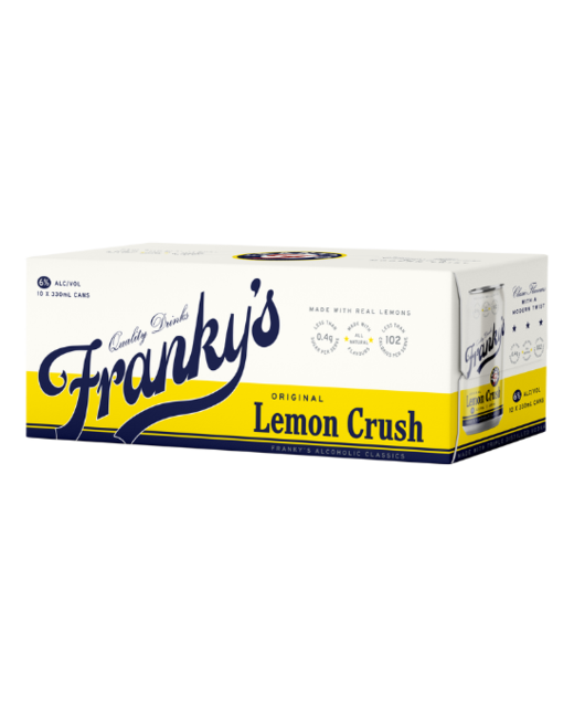 Franky's Original Lemon Crush 10pk cans