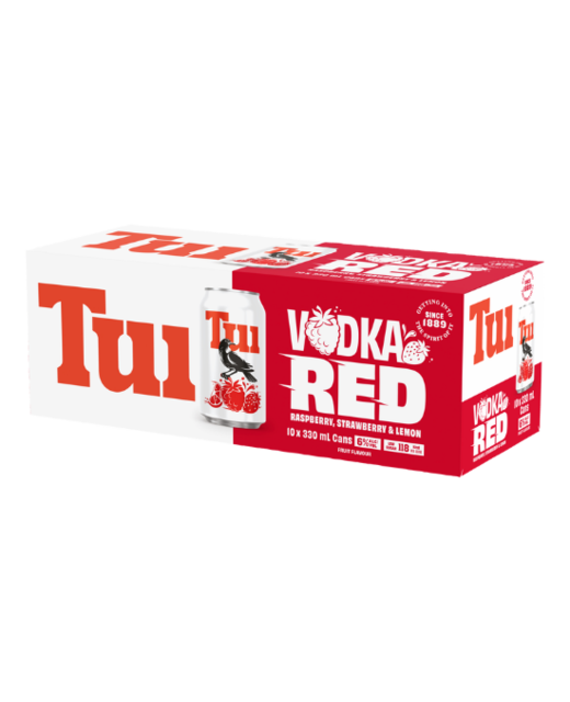 Tui Vodka Red Raspberry Strawberry & Lemon 10pk cans