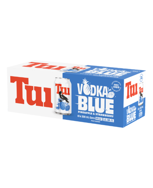 Tui Vodka Blue Pineapple & Strawberry 10pk cans