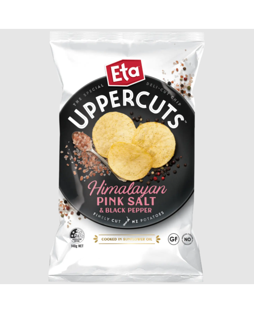 Eta Uppercuts Himalayan Pink Salt & Black Pepper 140g