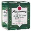 Tanqueray London Dry Gin & Tonic 250ml 4pk cans