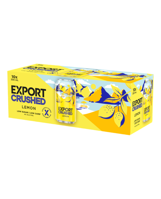 Export Crushed Lemon 10pk cans