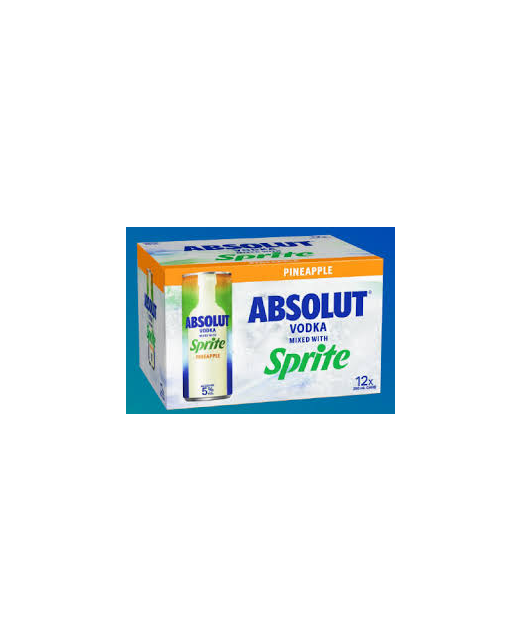 Absolut & Sprite P/Apple 250ml 12pk