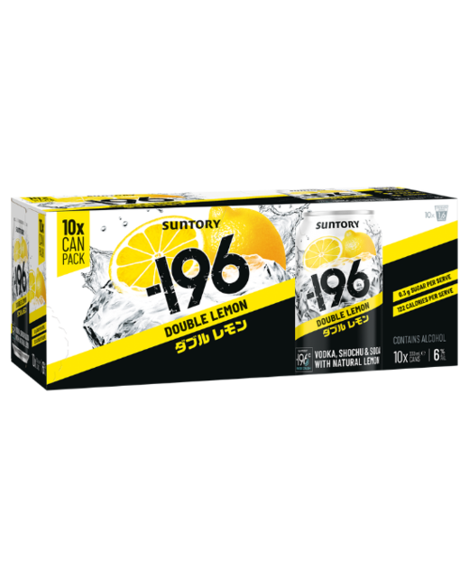 Suntory -196 Double Lemon 10pk cans