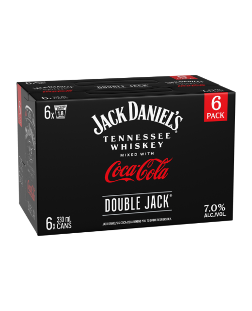Jack Daniel's Double Jack & Coca-Cola 6pk cans