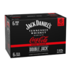 Jack Daniel's Double Jack & Coca-Cola Zero Sugar 6pk cans