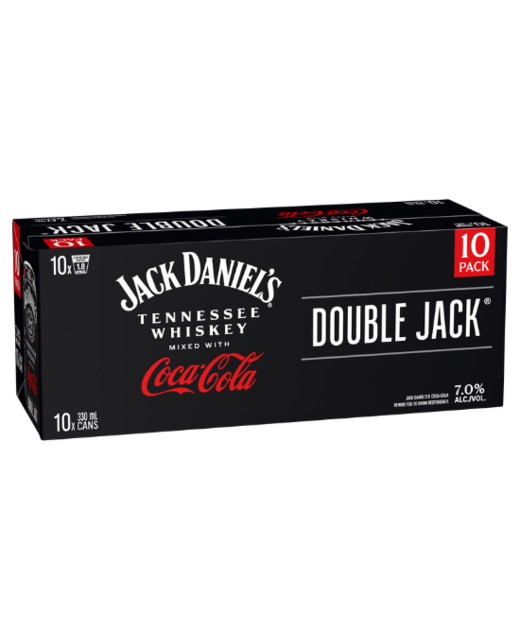 Jack Daniel's Double Jack & Coca-Cola 10pk cans