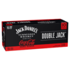 Jack Daniel's Double Jack & Coca-Cola Zero Sugar 10pk cans