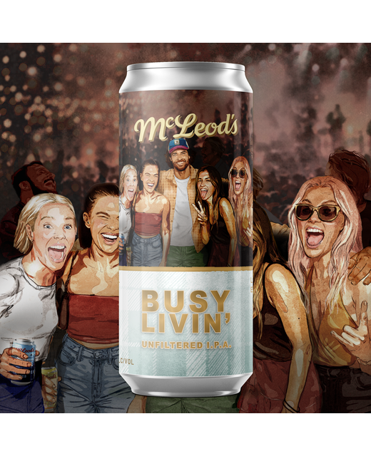 McLeod's Busy Livin' Unfiltered IPA 440ml